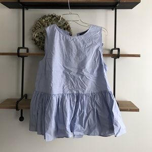 Express tie back sleeveless.